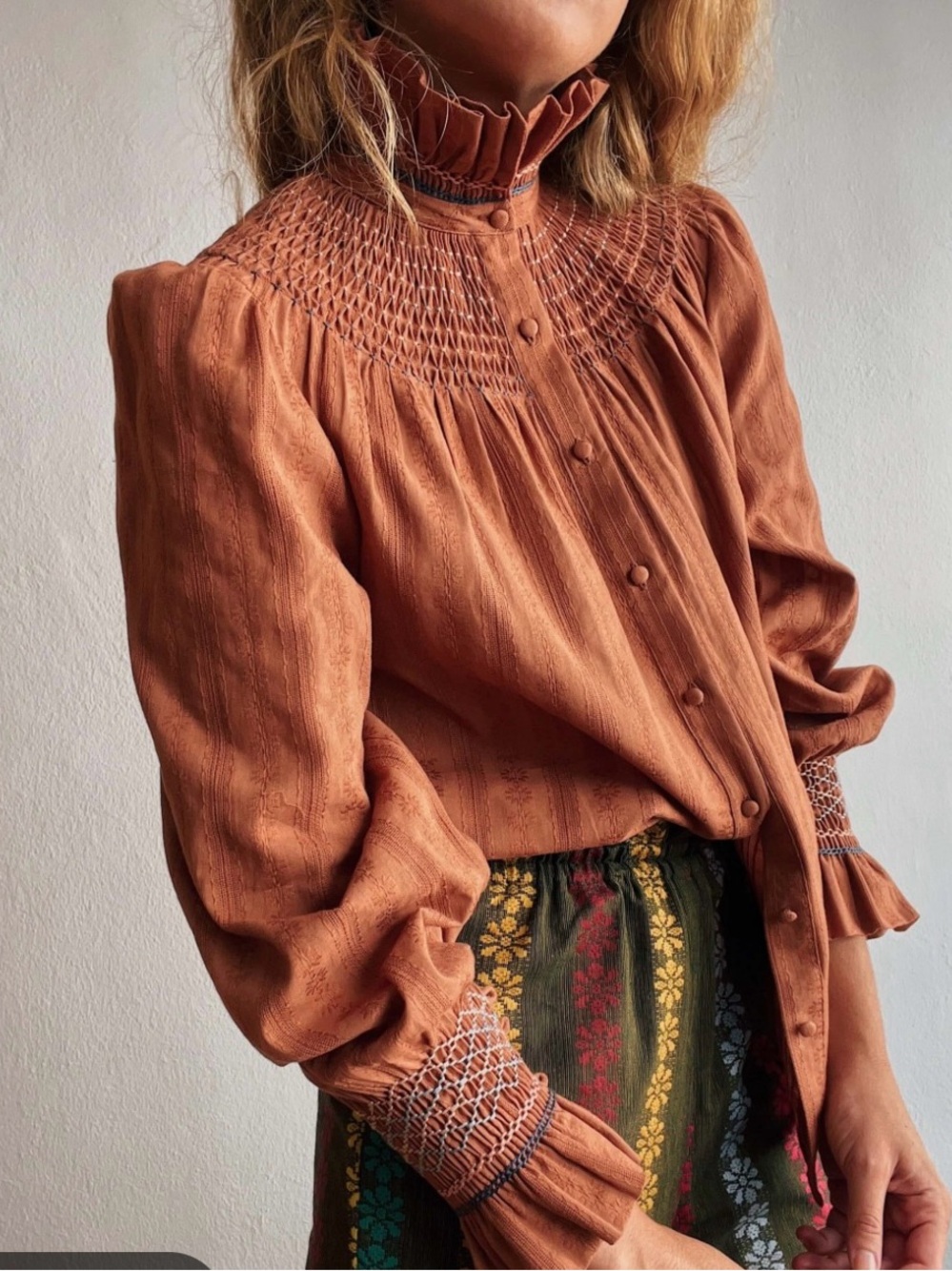 Andion Amelia Embroidery Blouse